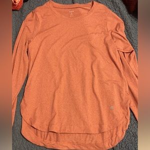 Coral Color Sized Medium Apana Long Sleeved Shirt